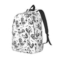 thumbnail image 2 of Balery Retro Rooster Vintage Canvas Backpack for Men and Women - Large Capacity, Durable Travel Laptop Bag for School, Work, Hiking, and Outdoor Activities, 2 of 7