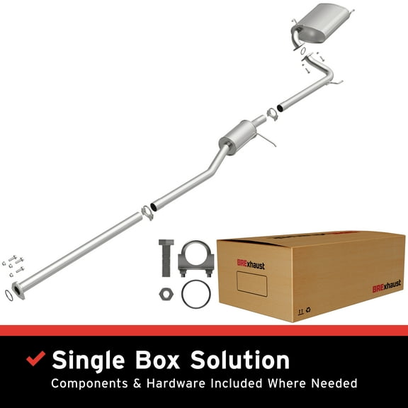 BRExhaust OE Replacement Exhaust System Kit 106-0096: Compatible with 1998-2002 Honda Accord 2.3L