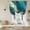 Green, variant on Teal Marble Balloon Curtains for Bedroom/Front Door/Bathroom, Modern Abstract Gold Fluid Art Tie Up Curtains 63 Inch Length Light Filtering Kitchen Curtains Shades for Windows 46"x63"