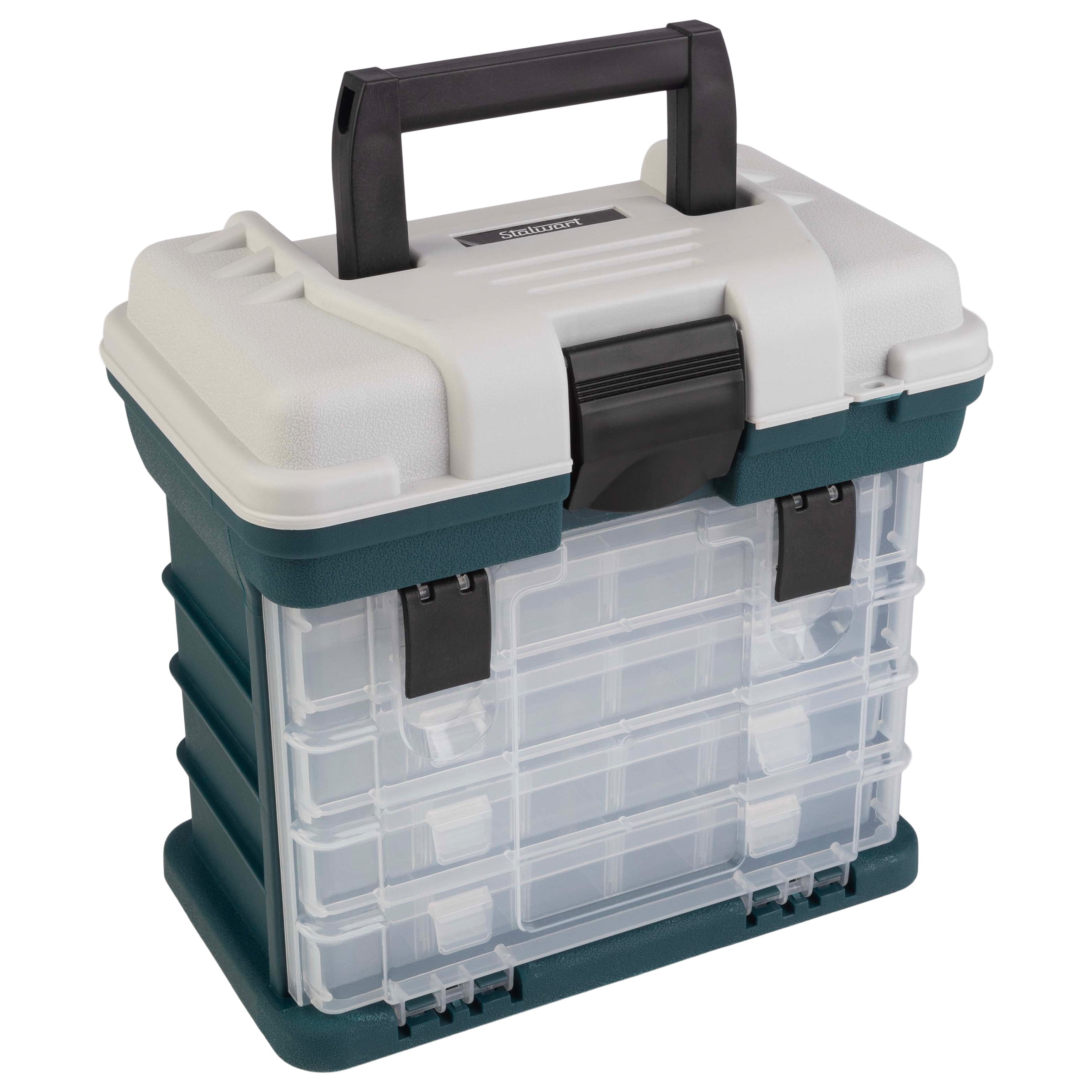 Stalwart Lightweight Portability Tool Boxes and Organizers, Polypropylene Gray