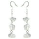 thumbnail image 1 of Pendientes de cristal Qarigey para mujer blanco, 1 of 6