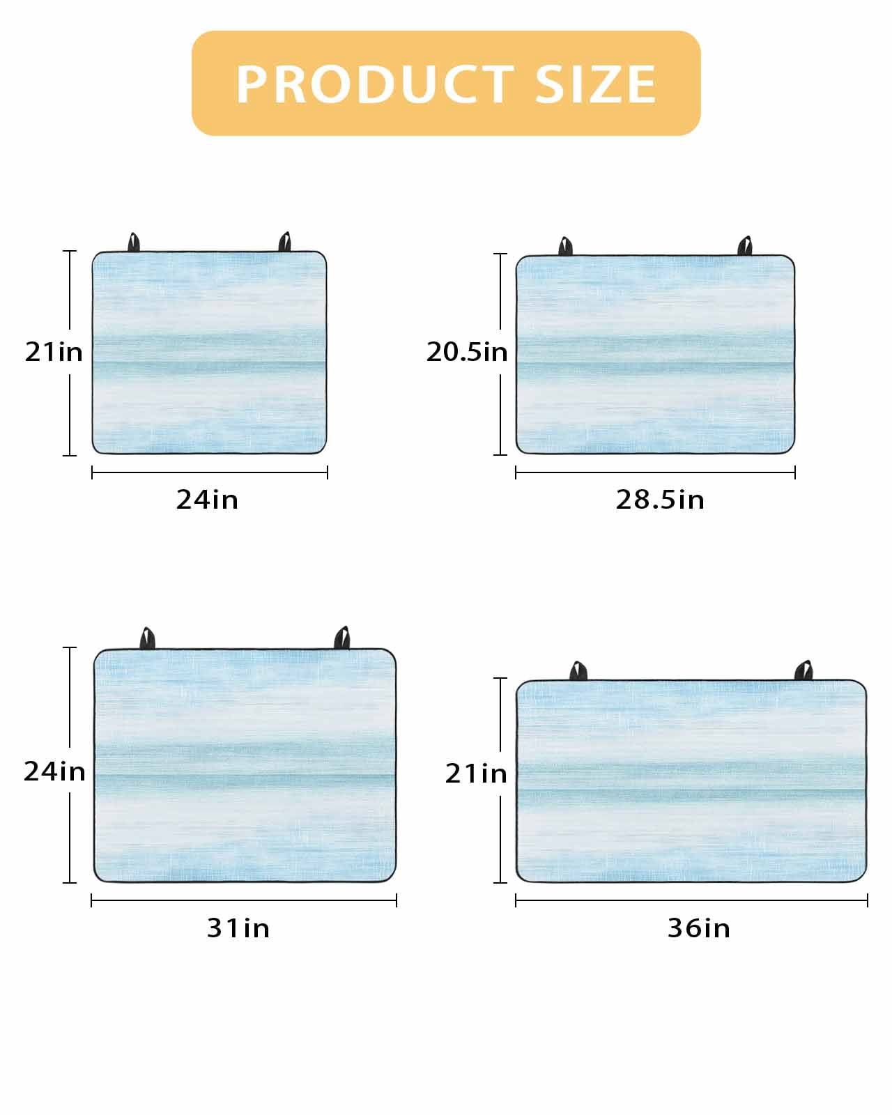 nqOlkjepod Large Induction Cooktop Protector Mat 36"x21", Gradient Aqua Blue Stove Top Covers for Electric Stove, Modern Rustic Minimalist Pastel Solid Stove Burner Cover Mats, Glass Top Stove Cover