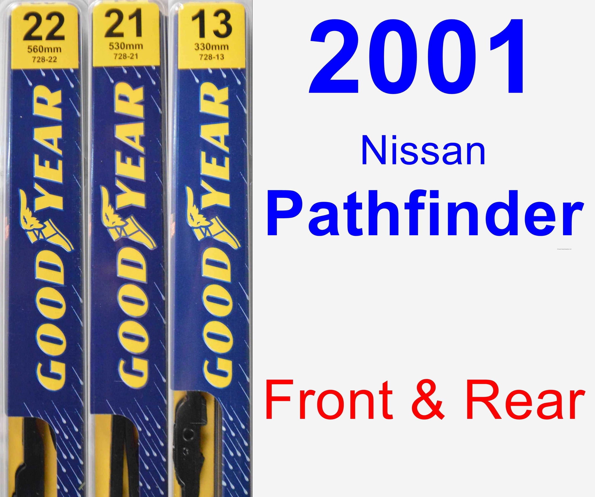 2001 Nissan Pathfinder Rear Wiper Blade - Premium 