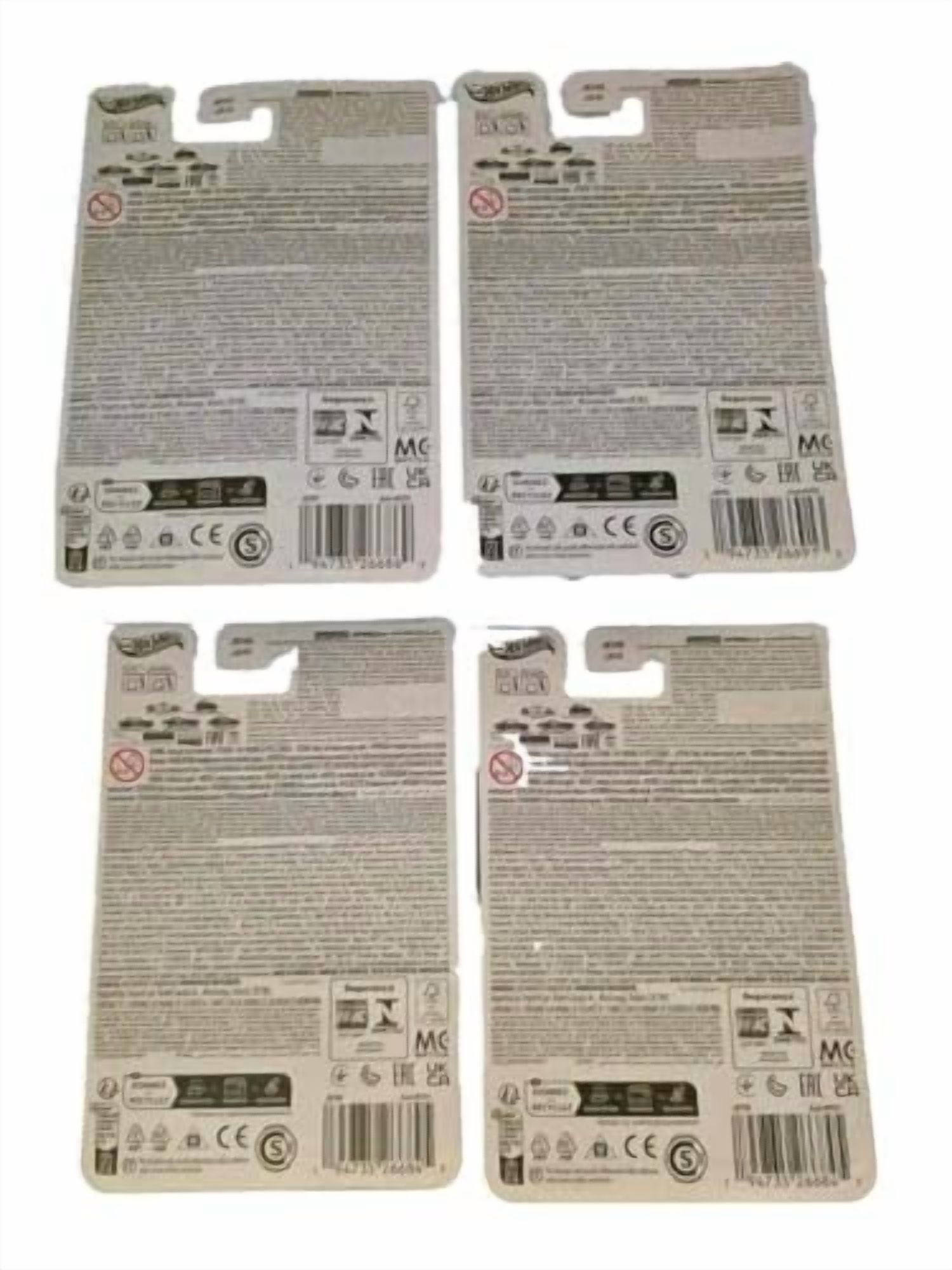 Hot Wheels National Icons Collection, Premium Die-Cast Cars, Silver Series, 4-Pack