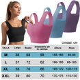 thumbnail image 3 of VKUJDT 3 PCS Brasieres Deportivos Mujer, Sujetador Deportivo de Yoga sin Hombros Anchos, Soporte de Alto Impacto sin Varillas y Espalda, A Prueba de Golpes y Antiflacidez, para Pilates, Fitness,Correr, 3 of 7
