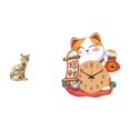 thumbnail image 1 of Estatua de gato, figura decorativa, escultura animal, adorno artístico para chimenea, reloj de pared silencioso, decoración para el hogar, ideal para, 1 of 8