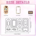 thumbnail image 2 of Folding Greeting Card Cutting Dies Card Making Die Cut Label Carbon Steel Die Cuts Stencils Blessing Card Scrapbooking Embossing Template Dies for DIY Birthday Craft Album Gift Decor, 2 of 9