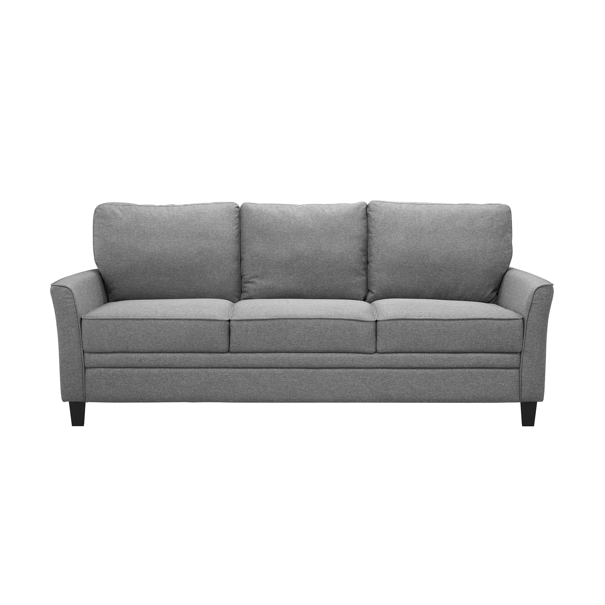 Mainstays Auden 81" 3 Seat Classic Modern Sofa, Gray