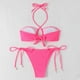 thumbnail image 4 of Trajes de baño para mujer, bikinis de cintura alta con cordón ajustable, traje de baño fruncido, conjunto dividido, trajes de baño para mujer, trajes de baño para mujer, traje de baño para mujer, traj, 4 of 7