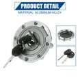 thumbnail image 4 of Unique Bargains Fuel Gas Tank Cap Cover Motorcycle Locking Lock Fuel Plug Gas Cap Seat Lock Key Set Filler Cover for Yamaha R1, 4 of 8