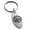 Silver, variant on Stainless Steel Koi Fish Yin Yang Engraved Small Oval Charm Keychain Keyring