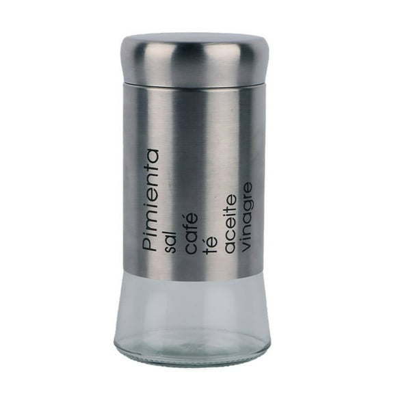 Salero Prichos Everyday Metal y Vidrio
