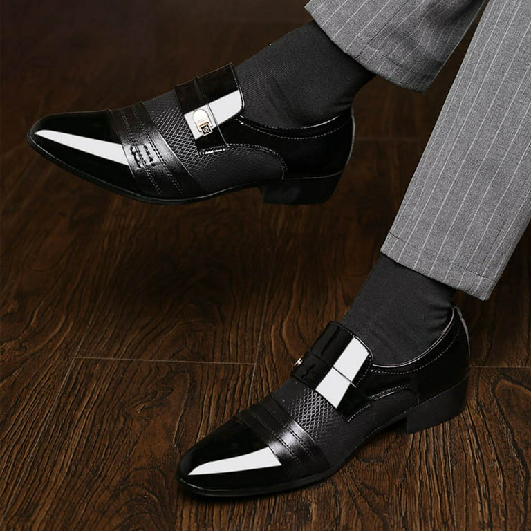 Leather Business Suit, Leather Men's Shoes, Men's Suits Shoes