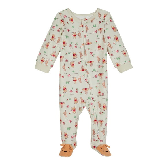 Winnie the Pooh Baby One-Piece Footed Sleep N' Play, Sizes Newborn-9 Months