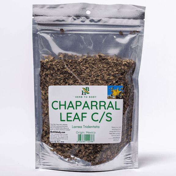 Herb To Body Chaparral Leaf C/S | Cut & Sifted | Larrea Tridentata | Wildcrafted | 4oz
