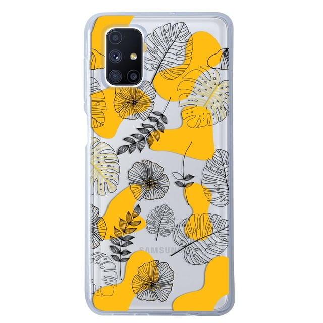 Funda InstaCase para Galaxy M51 con diseño de Flores de Otoño, Uso rudo, Antigolpes