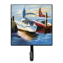 Carolines Treasures JMK1242SH4 Symmetry Sailboats Leash or Key Holder 7Hx4.25W multicolor