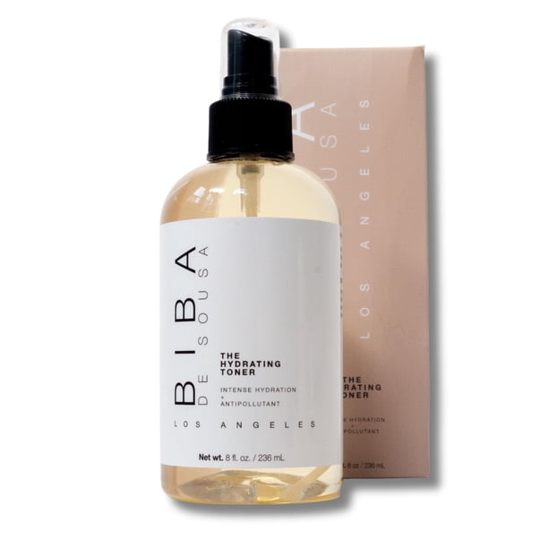 BIBA DE SOUSA El tónico hidratante con fosfolípidos - Hidratación intensa y anticontaminante - Spray fijador de maquillaje - para todo tipo de piel y tonos (8 oz)