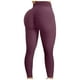 thumbnail image 2 of ICHUANYI Clearance Women's Bubble Hip Lifting Exercise Fitness Running High Waist Yoga Pants(Wine, XXL) Ichuanyi Ichuanyi, 2 of 4