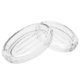 thumbnail image 1 of 2 jaboneras de vidrio transparente ovaladas de alta resistencia para barra de jabón, ideales para encimera de baño, ducha y fregadero de cocina, 1 of 7