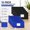 Blue & Black, variant on 10-Pack Colorful Zippered Deposit Money Bags with Labels, Leather Wallet Pouches for Cash, Coins, Makeup, Bills, Tools, 11.5x6.2 Inches