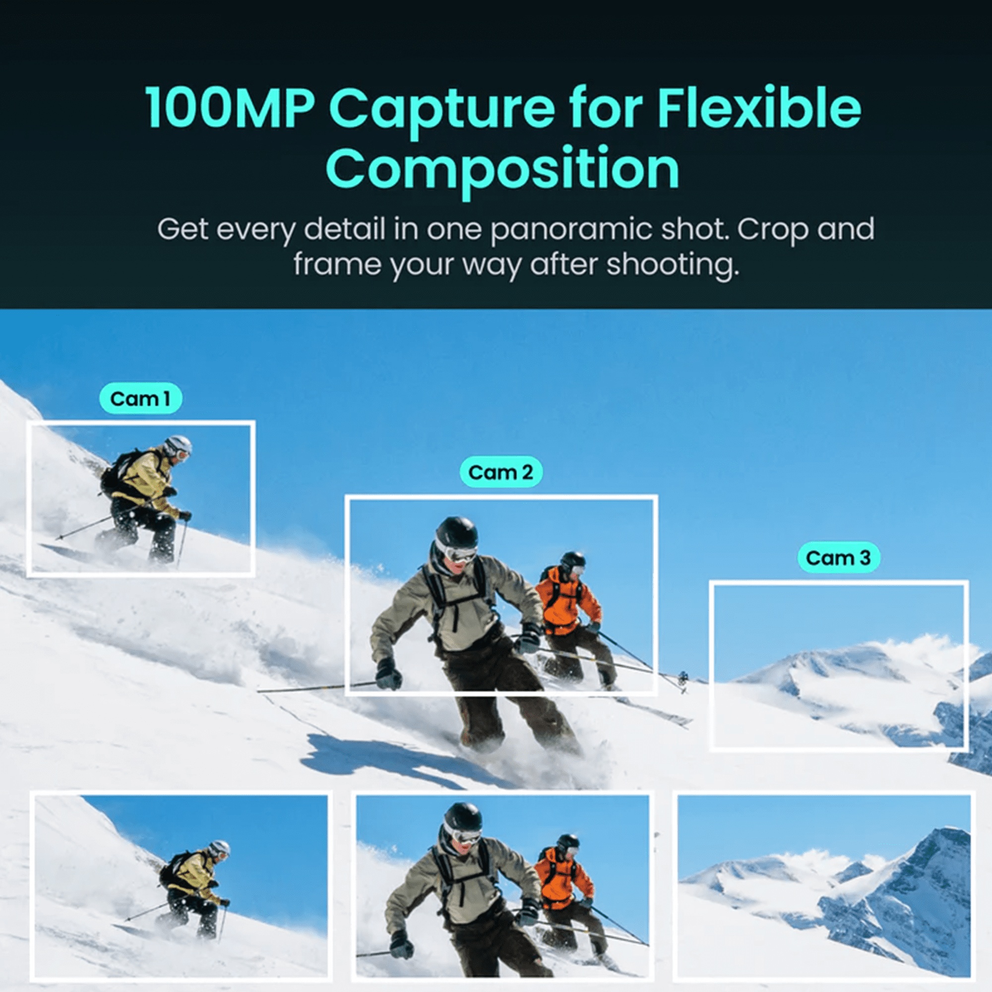 Xtra Sphra360 Action Camera,360° Panoramic,8K/5OFPS 100MP High Resolution Cameras,105GB Built-in Storage Waterproof Action Camera for Vlogging Video