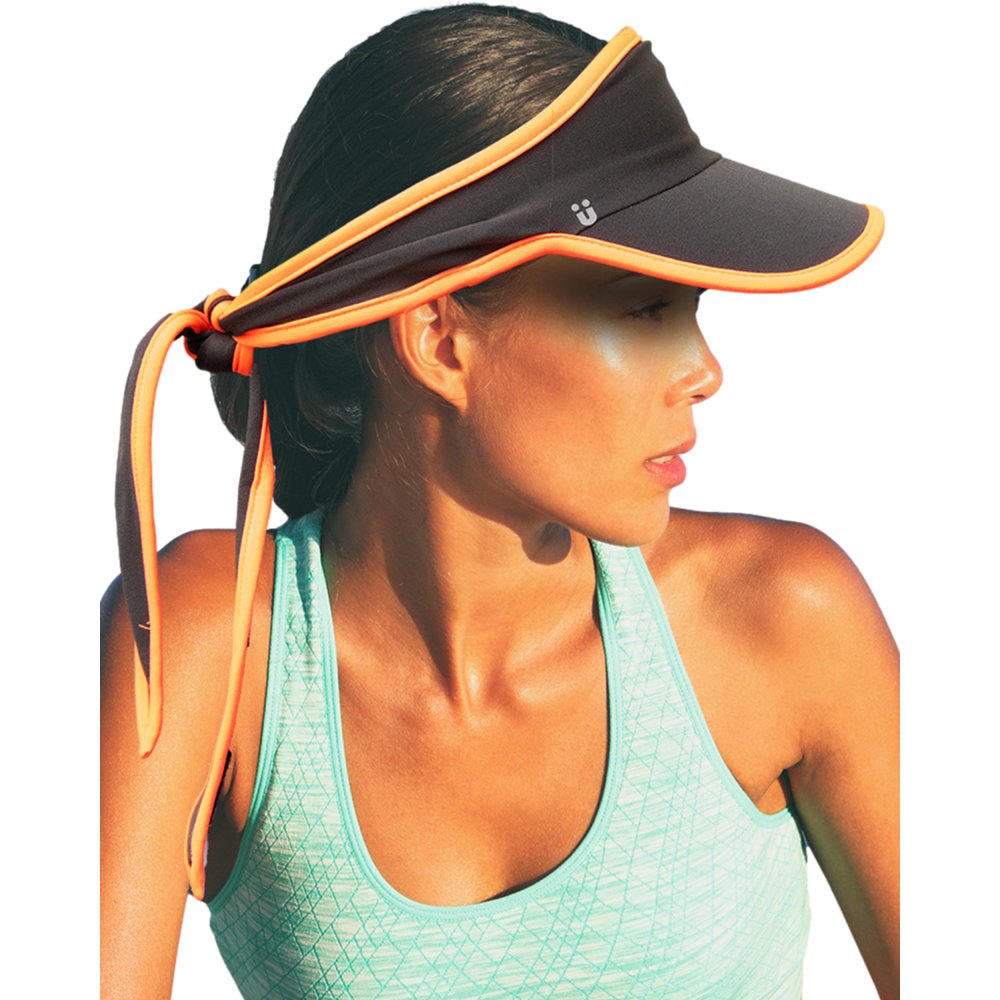 Scunci Tie Back Visor Sun Protection In Casual Head Wrap Style