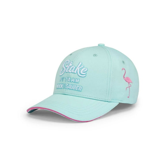 Stake F1 Kick Sauber Special Edition Miami GP Flamingo Baseball Hat - Blue