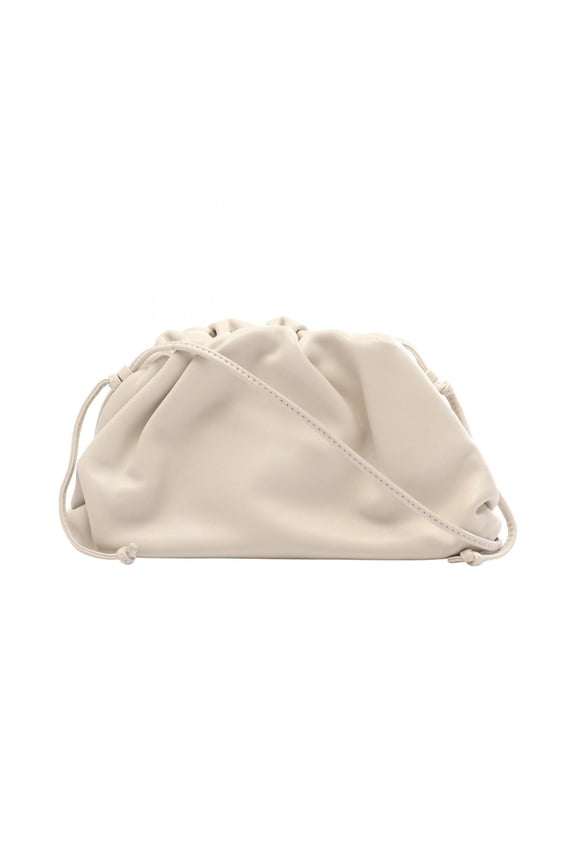 Pre-Owned Bottega Veneta Mini The Handbag Pouch Shoulder Bag Leather Women's White 585852 VCP40