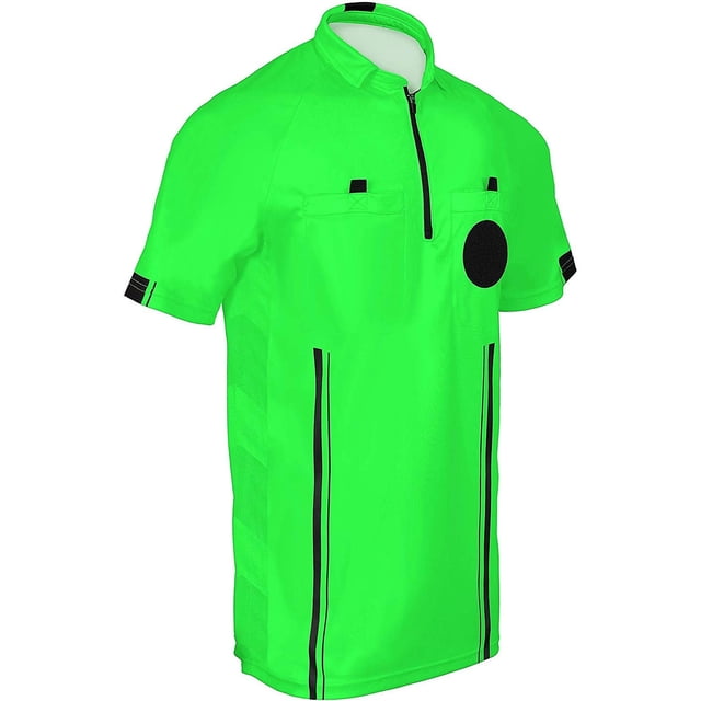 New! 2018 Soccer Referee Jersey (2018 Green, Adult Small)