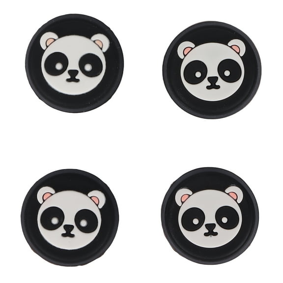 4pcs Thumb Grip Multipurpose Replacement Silicone Thumb Grip Caps for PS5 ControllerBlack