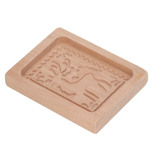 Molde Cortador De Madera Tallada, Molde Para Cocina, Galleta De Jengibre