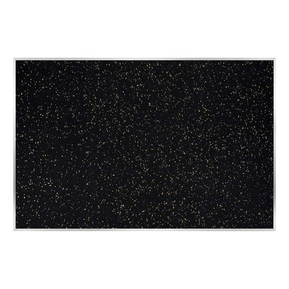 Ghent Recycled Bulletin Board - Satin Aluminum Frame - 4ft H x 7ft  4"W - Tan