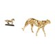 thumbnail image 5 of Escultura de dorado, figura decorativa, pieza de colección, adorno para escritorio, estantería, sala de estar o decoración del hogar., 5 of 8