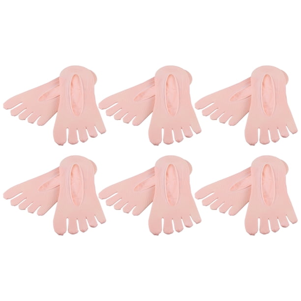 Calcetines Transpirable Unique Bargains 6 pares Rosa Calcetines de compresión para mujer Antideslizante