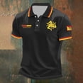 thumbnail image 2 of CONZONE Mens Polo Shirt Short Sleeve Casual Polo Shirts For Men Patriotic Italian Day Graphic Collared Cozy Summer Golf Shirts, 2 of 3