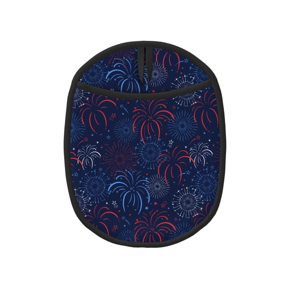 Naloa Firework Silicone Pot Holders, Oven Mitts Heat Resistant Hot Pads, Non Slip Pot Holder for Kitchen Baking and Cooking 9.4 x 7.5 Inches
