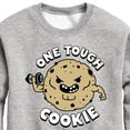 thumbnail image 3 of Instant Message - One Tough Cookie - Strong - Toddler & Youth Crewneck Fleece Sweatshirt, 3 of 6