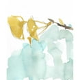 thumbnail image 3 of Goldberger, Jennifer 20x23 Black Modern Framed Museum Art Print Titled - Ginkgo on Dusty Teal I, 3 of 5