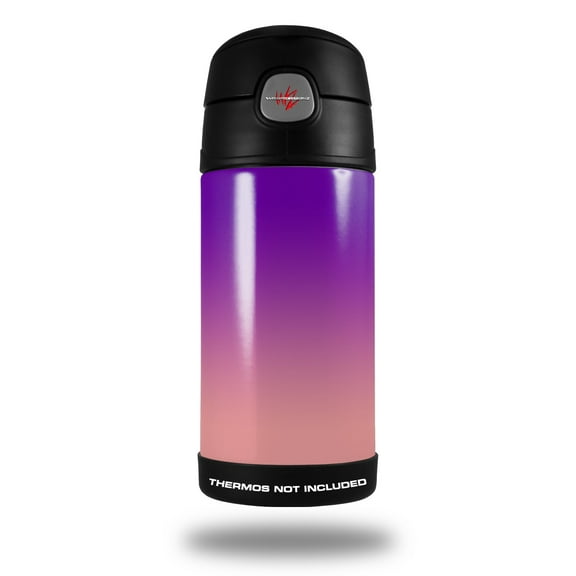 Skin Decal Wrap for Thermos Funtainer 12oz Bottle Smooth Fades Pink Purple (BOTTLE NOT INCLUDED) by WraptorSkinz