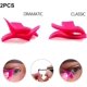 thumbnail image 4 of 2 piezas de plantilla de delineador de ojos con forma de ala, herramientas profesionales de maquillaje cosmético con forma de ala de silicona, clásicas y dramáticas - Rosa, clásica, 4 of 5