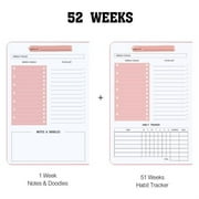 Planner 2025-2026,Weekly Planner,Notebooks for Work,,A Monthly, Weekly & Daily Planner 2025 for Planning Your Success - Hardcover Start Anytime And Achieve Your Goals,Travel Essentials,Pink