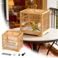 thumbnail image 1 of BotaniNest Bird Cage Travel Bird Cage Portable Bird | Small Birds Lightweight Parrots Cage With Standing Pole Detachable Tray Hook Handle Easy Transport Bird For, 1 of 6