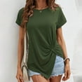 thumbnail image 5 of Women Blouses Womens Soft Tee Shirts Shirt Workout Women Long Sleeve Mens Shirts 5 Short Petite Long Sleeve Tops Tunic Sweater Juniors Slim Fit Womens Tunic Tips Athletic Spandex Green L, 5 of 9