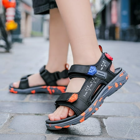 

Cathalem 9c Slides Boys Children Shoes Fashion Beach Sandals Light Soft Sweet Girl Sandals Medium And Toddler Sandals Boy 8t Black 16.5 Years