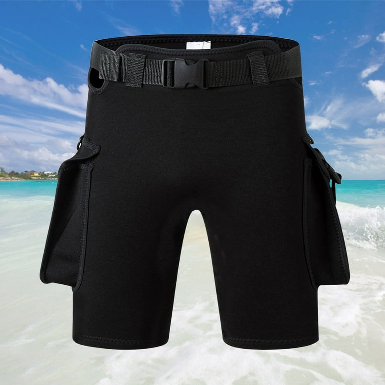 CHAMAIR Neoprene Diving Shorts with 2 Pocket Diving Skin Shorts Warm Outdoor Accessories 4XL