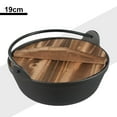 thumbnail image 6 of SPRING Pot Shabu Nabe Pan Sukiyaki Japanese Hot Iron Single Paella Dutch Oven Cast Iron Camping Cookware Cast Oven Casserole Cam-p Tool, 6 of 8