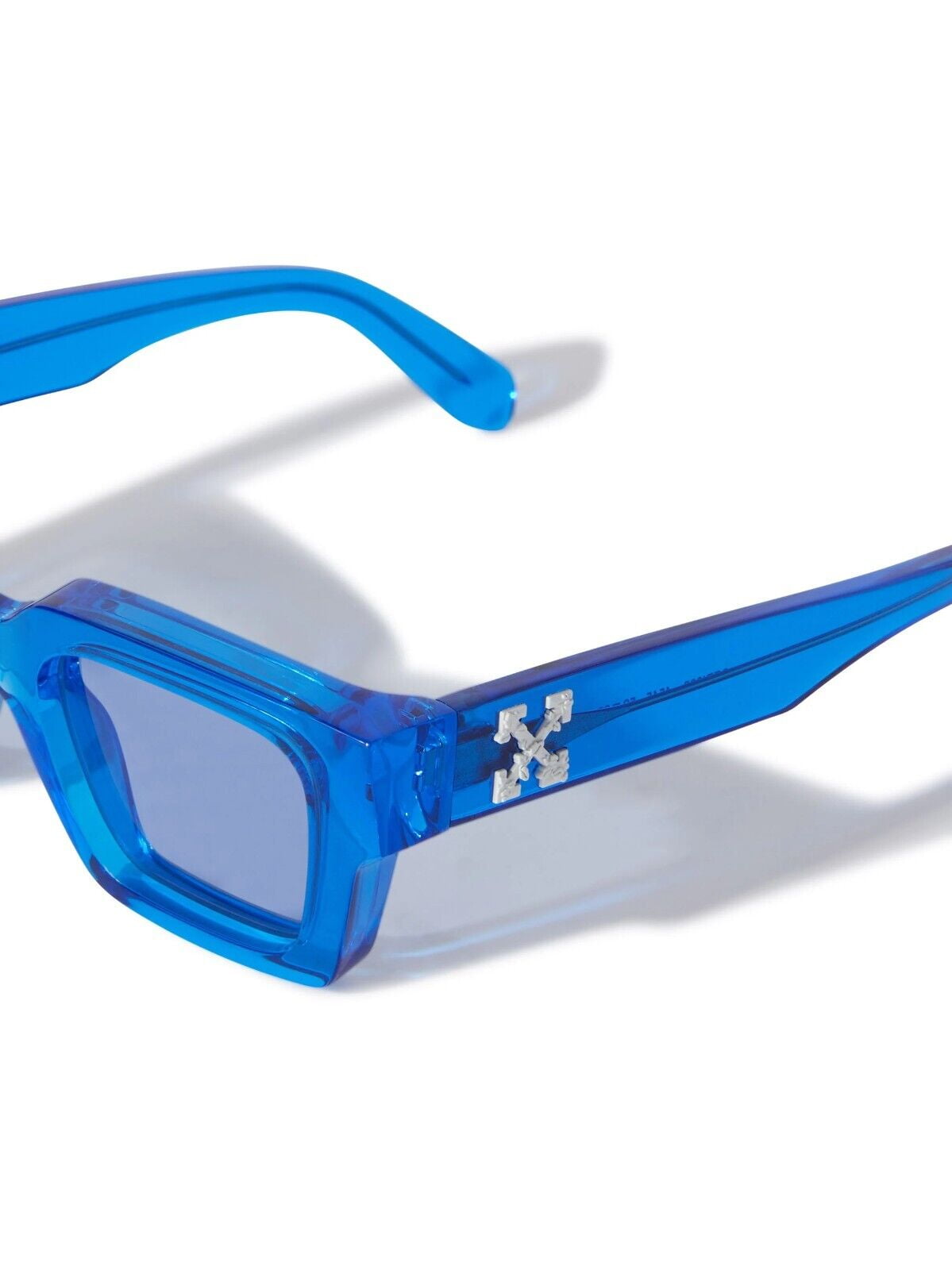 Off White Virgil Clear Blue Frame Sunglasses OERI008 1007 Off White Virgil Clear Blue Frame Sunglasses OERI008 1007