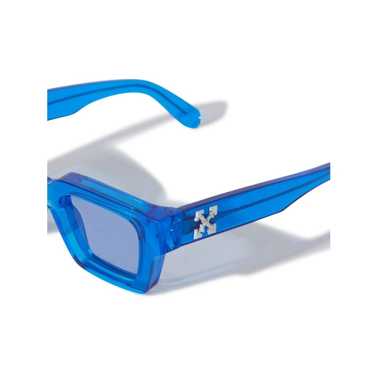 off-white サングラス Off White Virgil Clear Blue Frame Sunglasses OERI008 1007