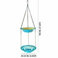 thumbnail image 2 of Mmeneyy 9.25 Inch Hanging Bird Bath Glass Bird Bath Hummingbird Outdoor Bird Feeder For Garden Yard Decoration, 2 of 5